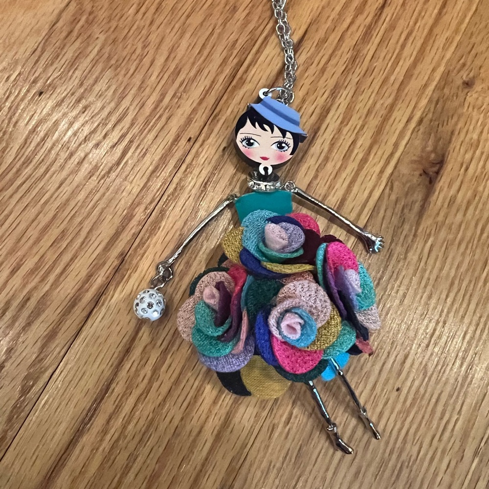 Colorful Doll Pendant Necklace